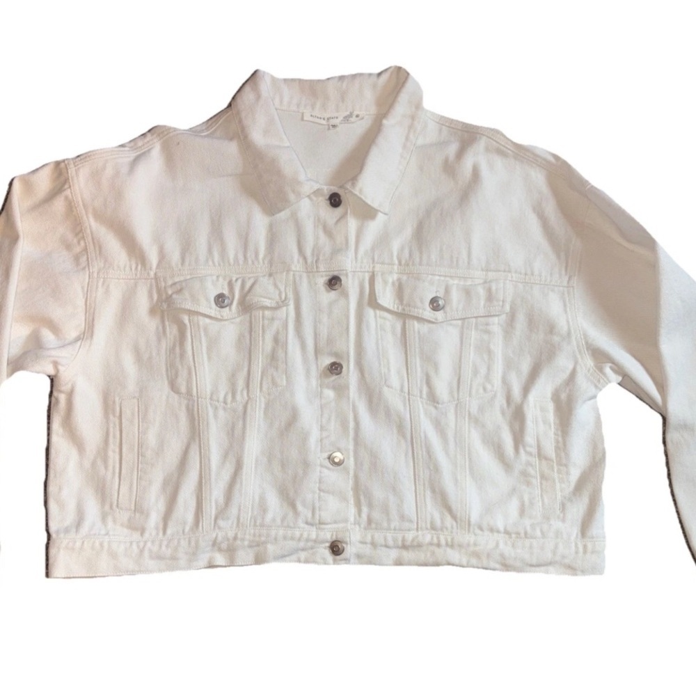 Altar'd State White 'BRIDE' Fringe Denim Jacket - Picture 3 of 5